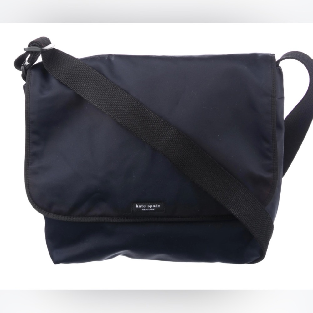 Kate Spade Black Nylon Messenger Bag